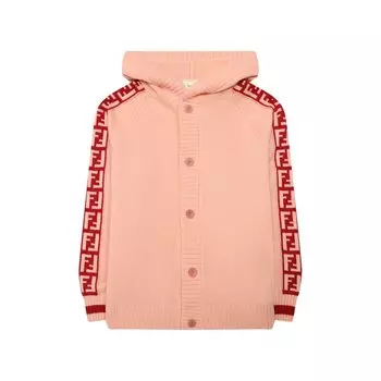 Кашемировый кардиган с капюшоном Fendi