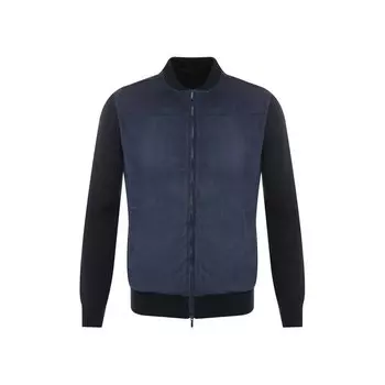 Кашемировый кардиган с кожаной отделкой Loro Piana