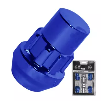Гайка секретная LS 12х1,5х32 блистер 4+2 19 конус BLUE 20705 SP LS