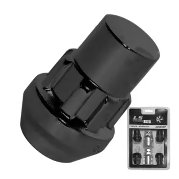 Гайка секретная LS 12х1,5х32 блистер 4+2 19 конус BLACK 20705 SP LS