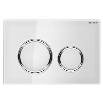 Кнопка смыва Geberit Sigma 21 стекло белое (115.884.SI.1)