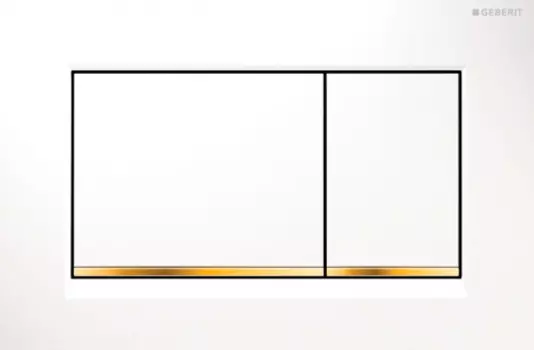 Кнопка смыва Geberit Sigma 30 115.883.KK.1 белый / золото