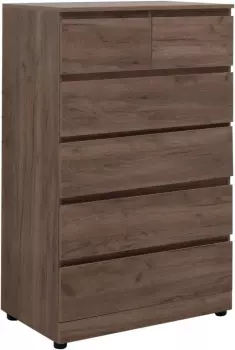 Комод Сканди 800х480х1247 6ящ. цв. дуб крафт (302546)