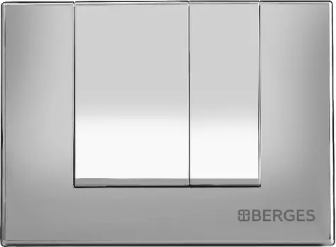 Кнопка смыва Berges Wasserhaus Novum S2 хром, матовый