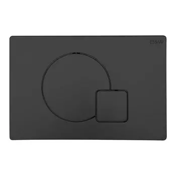 Кнопка смыва Black&White Universell черная матовая