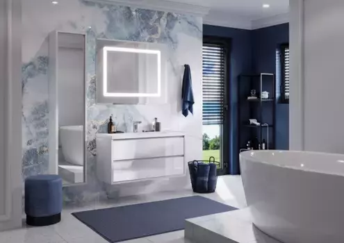 Комплект мебели Aquaton Римини 100 белый