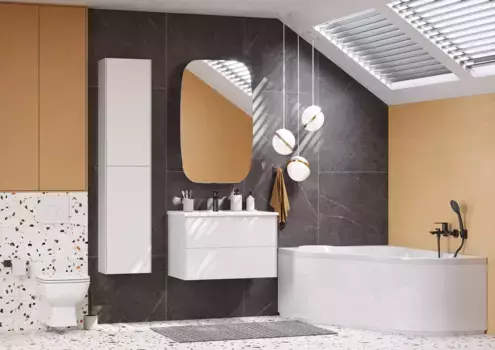 Комплект мебели Aquaton Сохо 75 белый глянец
