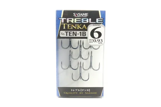 Sasame TEN-1B Tenka тройной крючок размер 6 (6601)