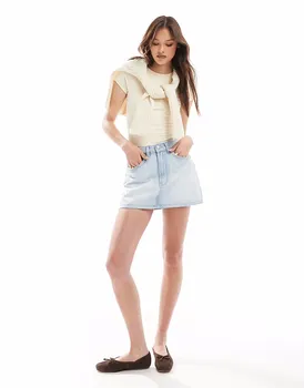 Мини-юбка из денима Cotton On original в солнечно-голубом цвете Cotton:On