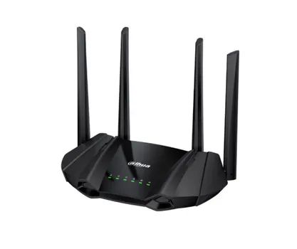 Wi-Fi роутер Dahua AX15M, 802.11a/b/g/n/ac/ax, 2.4 / 5 ГГц, до 1.5 Гбит/с, LAN 2x1 Гбит/с, WAN 1x1 Гбит/с, внешних антенн: 4x5 дБи (DH-AX15M)