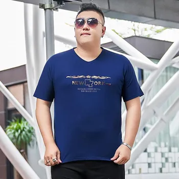Модная молодежная футболка больших размеров с короткими рукавами Fat Man s Plus Size Очень большая футболка из ледяного шелка Fat Man Cool Feeling 2XL чёрный