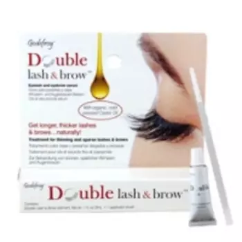 Godefroy Double Lash Brow Organic Oil - Масло-активатор роста бровей и ресниц, 3 мл