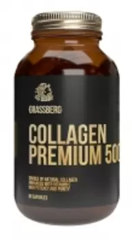 Grassberg Collagen Premium - Биологически активная добавка к пище 500 мг + витамин C 40 мг, 120 капсул