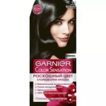 Garnier Color Sensation - Краска для волос, тон 1.0, Драгоценный черный агат, 110 мл