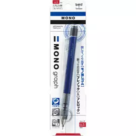Карандаш механический Tombow Mono Graph 0,5 мм, синий корпус, в блистере