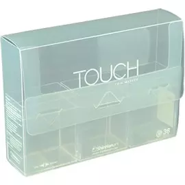 Кейс для маркеров Brush Touch Twin на 36 шт, прозрачный