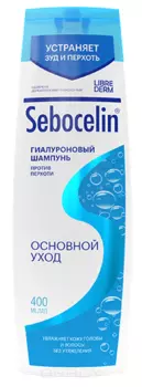 Librederm, Гиалуроновый шампунь против перхоти Sebocelin Основной уход, 400 мл