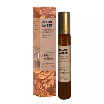 VEGAN.LOVE.STUDIO Парфюмерная вода унисекс BLACK AMBER амбра перец нероли 30.0