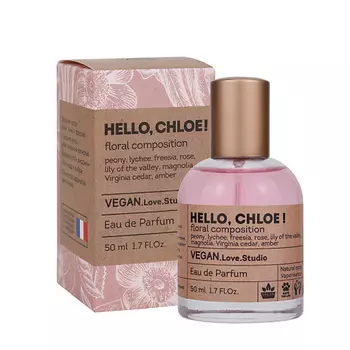 VEGAN.LOVE.STUDIO Парфюмерная вода женская Hello, Chloe! пион личи магнолия кедр амбра 50.0