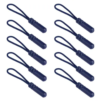 10pack Portables Zippers Pull Cord Colorful Detachable Zippers Sliders Cord Travel Essential армия зеленый