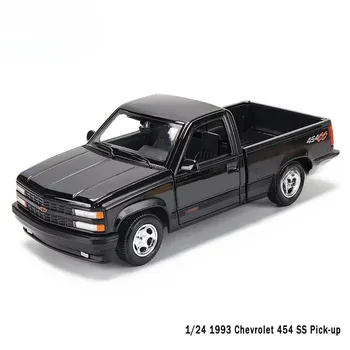 Мейчи Фигура 1:24 1993 Chevrolet 454 SS пикап грузовик транспортер имитация литой автомобиль модель поделки украшения коллекция игрушка мальчик подарок на день рождения красный