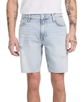 Мужские шорты из стрейч-денима Wyatt Regular-Fit GUESS, синий