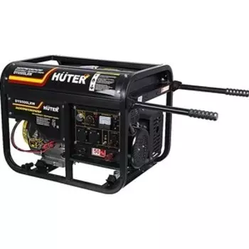 Генератор бензиновый сварочный Huter DY6500LXW с колесами