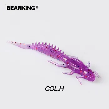 Мягкие приманки Bearking Good Larva, 5 см, 0,8 г, 15 шт., искусственный силиконовый окунь, щука, гольян, приманка для плавания, отсадка, пластиковые приманки, червь A