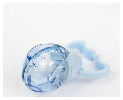 Пустышка силиконовая ортодонтическая, с автоматическим защёлкиванием от 0 до 6 мес.