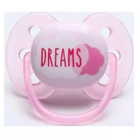Пустышка Ultra Soft, Dreams, 0-6 мес, 1 шт, для девочек