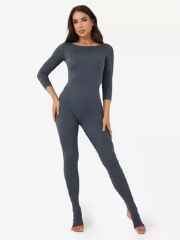 Комбинезон Skin of Angel рукав 3/4, Серый