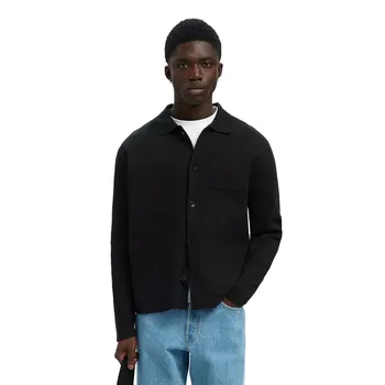 Кардиган Selected Mike Relaxed Fit, черный