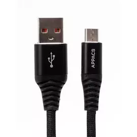 Кабель APPACS (рус.) AP03186m, microUSB, 5V/2.4A, 1 метр 6971252251882