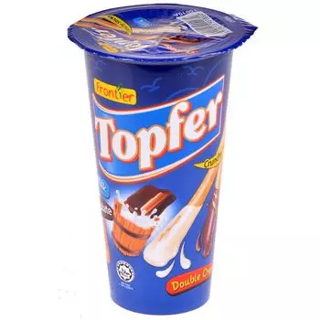 Бисквитные палочки Topfer Frontier с шоколадным и молочным кремом