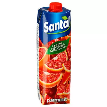 Напиток сокосодержащий SANTAL 1 л красный апельсин
