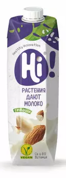 Напиток соевый hi 1 л 1, 8% с миндалём