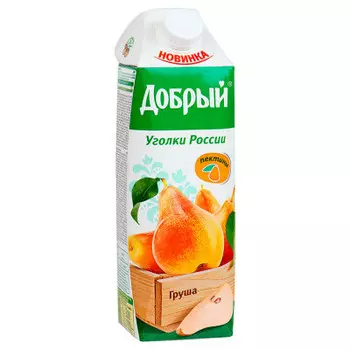 Нектар добрый 1 л грушевый тетра-пак
