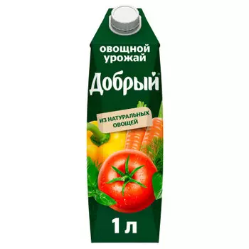 Нектар добрый 1 л овощной урожай тетра-пак
