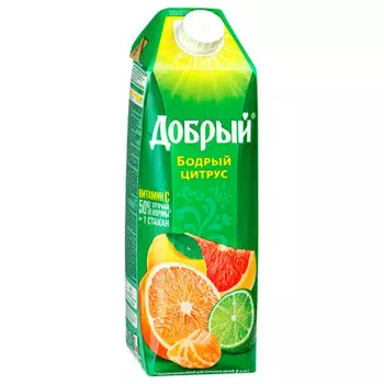Нектар добрый 1л бодрый цитрус