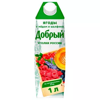 Нектар Добрый 1л мультиягодный с медом тетра-пак