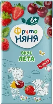 Нектар фрутоняня 200 мл вкус лета с 6 месяцев