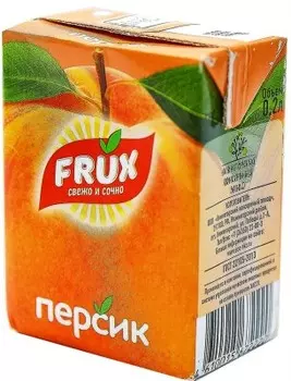 Напиток сокосодержащий фрукс 0.2 л персик тетра-пак