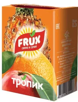 Напиток сокосодержащий фрукс 0.2 л тропик тетра-пак