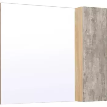Зеркальный шкаф Runo Мальта 85х75 дуб/серый (00-00001104)