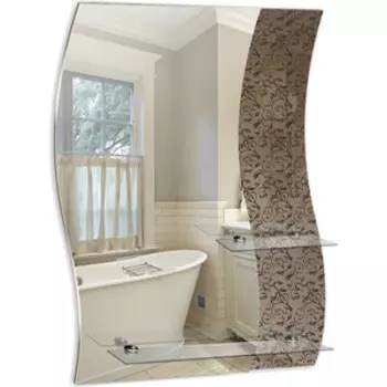 Зеркало Mixline Циркон 54х74 2 полки (548539)