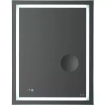 Зеркало Am.Pm Gem 55 с подсветкой, часы и косметическое зеркало (M91AMOX0553WG)