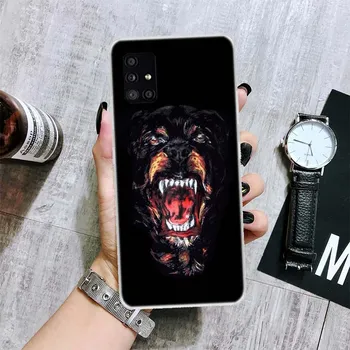 Чехол для телефона с собакой-ротвейлером для Samsung Galaxy A12 A22 A32 A42 A52 A72 A51 A71 5G A41 A31 A21 A02S M12 M21 M31 M30S Fundas Samsung A12 5G