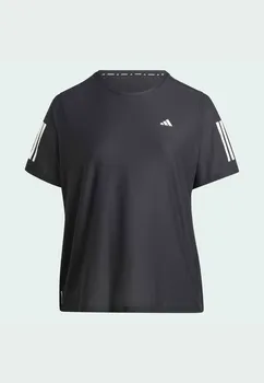 Спортивная футболка OWN THE RUN PLUS SIZE adidas, черный