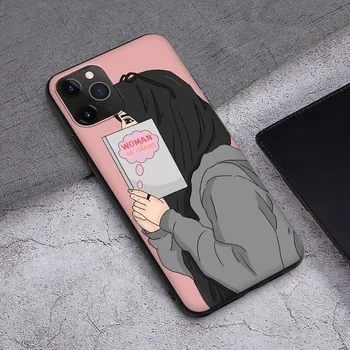 Чехол T96 для девочек в исламском мусульманском хиджабе для iPhone 13 12 Mini 11 Pro XS Max XR X 8 7 6 6S Plus 5 5S SE 2020 iPhone 5 5s