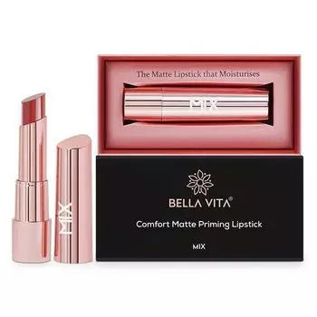 Матовая помада-праймер: оттенок Красно-оранжевый (3,5 г), Comfort Matte Priming Lipstick Master Chef Rust Burst, произв. Bella Vita